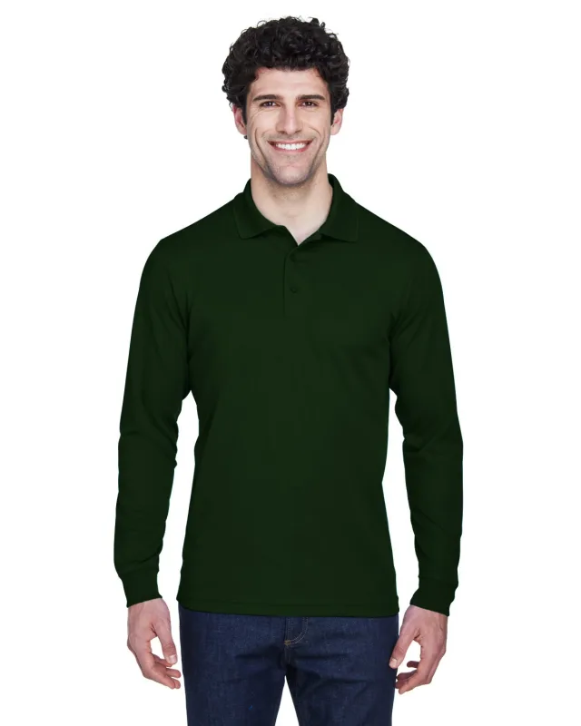 CORE365 Men's Pinnacle Performance Long-Sleeve Piqué Polo — view 39