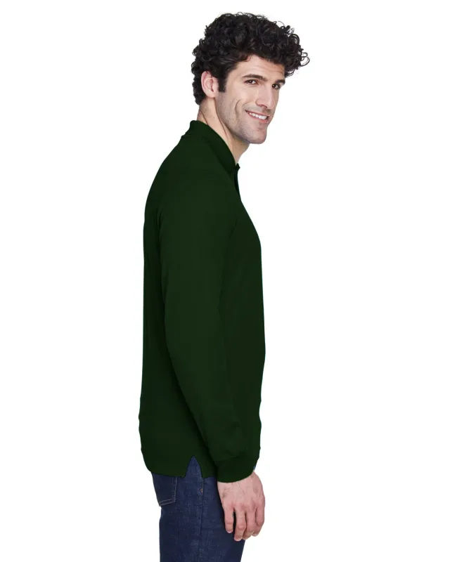 CORE365 Men's Pinnacle Performance Long-Sleeve Piqué Polo — view 42