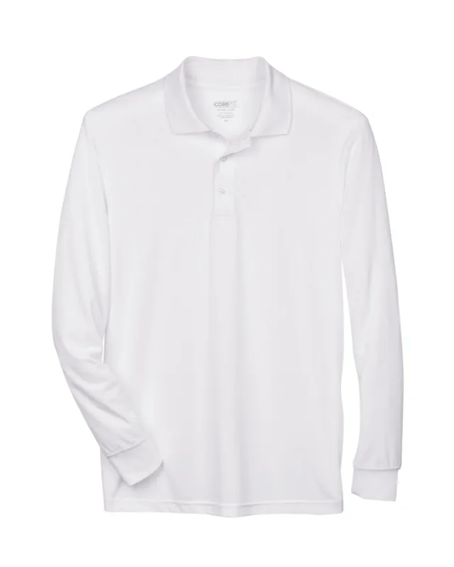 CORE365 Men's Pinnacle Performance Long-Sleeve Piqué Polo — view 45