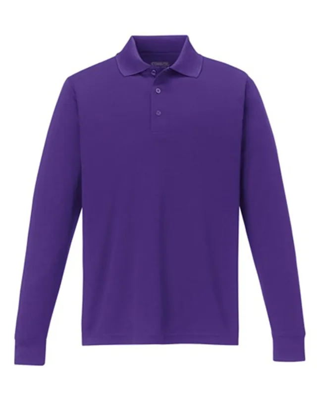 CORE365 Men's Pinnacle Performance Long-Sleeve Piqué Polo — view 5
