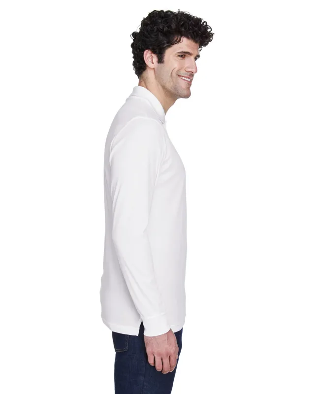 CORE365 Men's Pinnacle Performance Long-Sleeve Piqué Polo — view 50