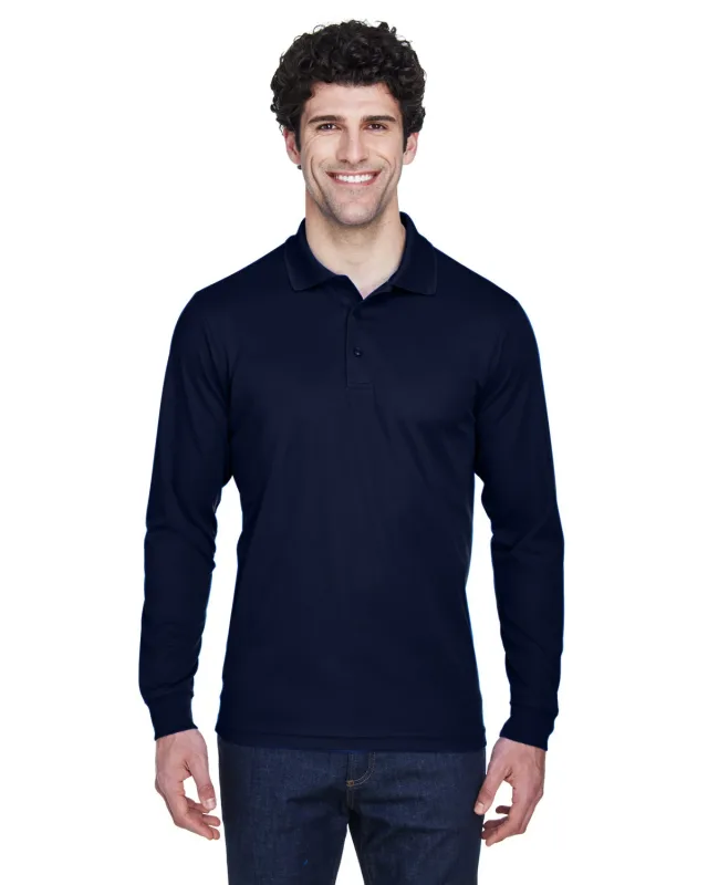 CORE365 Men's Pinnacle Performance Long-Sleeve Piqué Polo — view 60