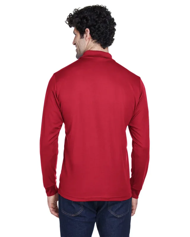 CORE365 Men's Pinnacle Performance Long-Sleeve Piqué Polo — view 64