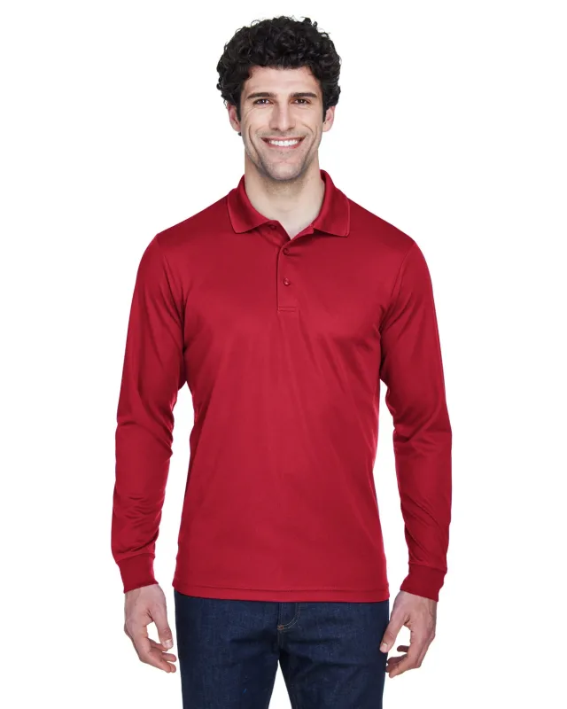 CORE365 Men's Pinnacle Performance Long-Sleeve Piqué Polo — view 67