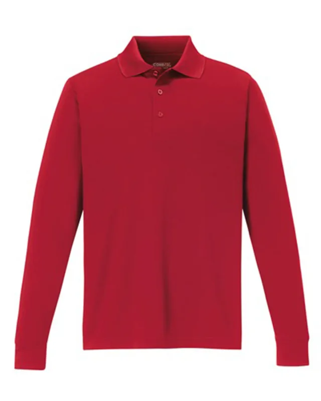 CORE365 Men's Pinnacle Performance Long-Sleeve Piqué Polo — view 68