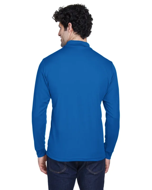 CORE365 Men's Pinnacle Performance Long-Sleeve Piqué Polo — view 8