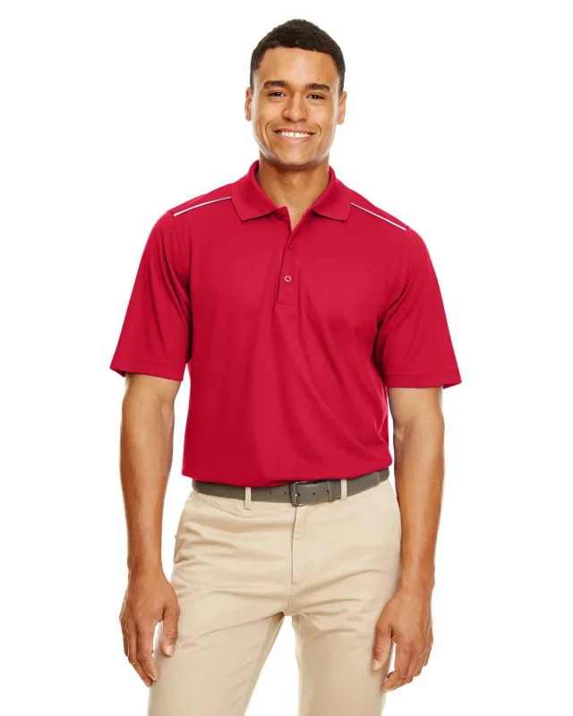CORE365 Men's Radiant Performance Piqué Polo with Reflective Piping — view 18