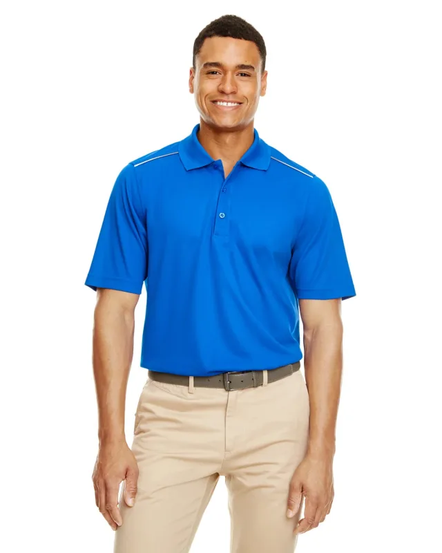 CORE365 Men's Radiant Performance Piqué Polo with Reflective Piping — view 2