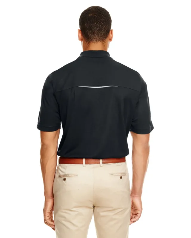 CORE365 Men's Radiant Performance Piqué Polo with Reflective Piping — view 9