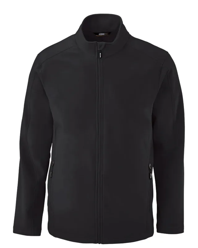 CORE365 Men's Tall Cruise Two-Layer Fleece Bonded Soft Shell Jacket — view 4