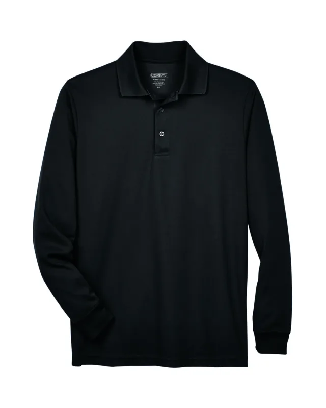 CORE365 Men's Tall Pinnacle Performance Long-Sleeve Piqué Polo — view 10