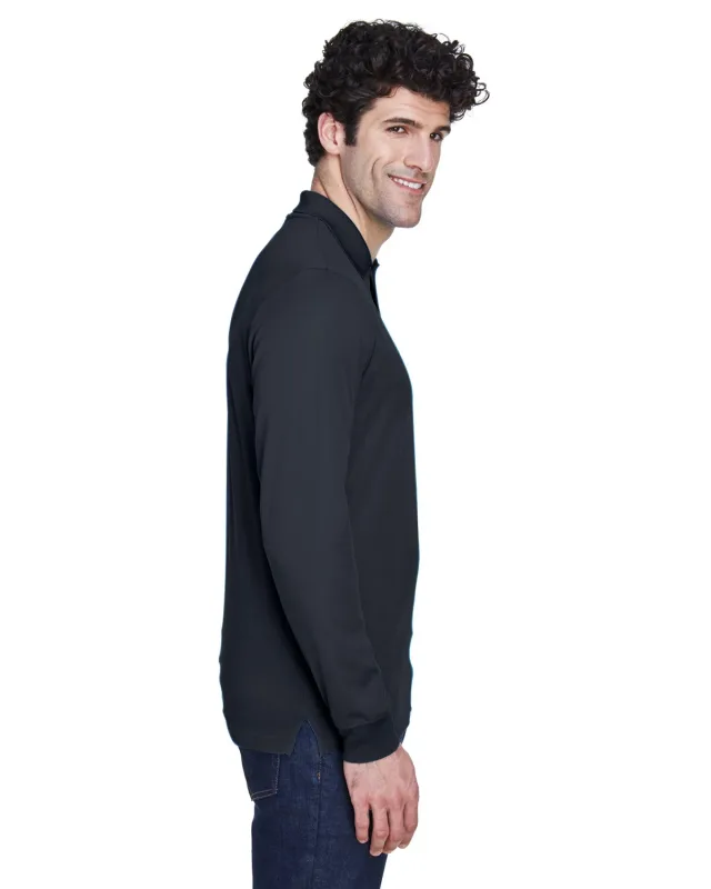 CORE365 Men's Tall Pinnacle Performance Long-Sleeve Piqué Polo — view 7