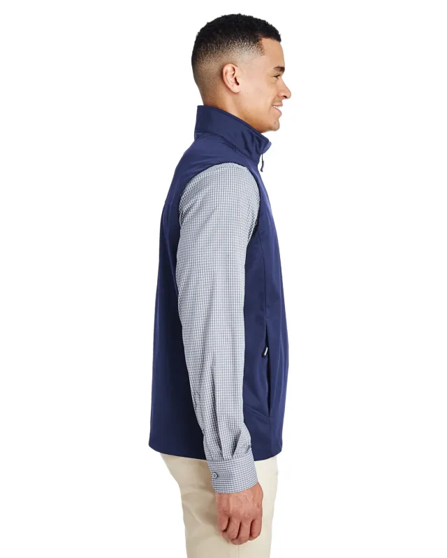 CORE365 Men's Techno Lite Three-Layer Knit Tech-Shell Quarter-Zip Vest — view 12