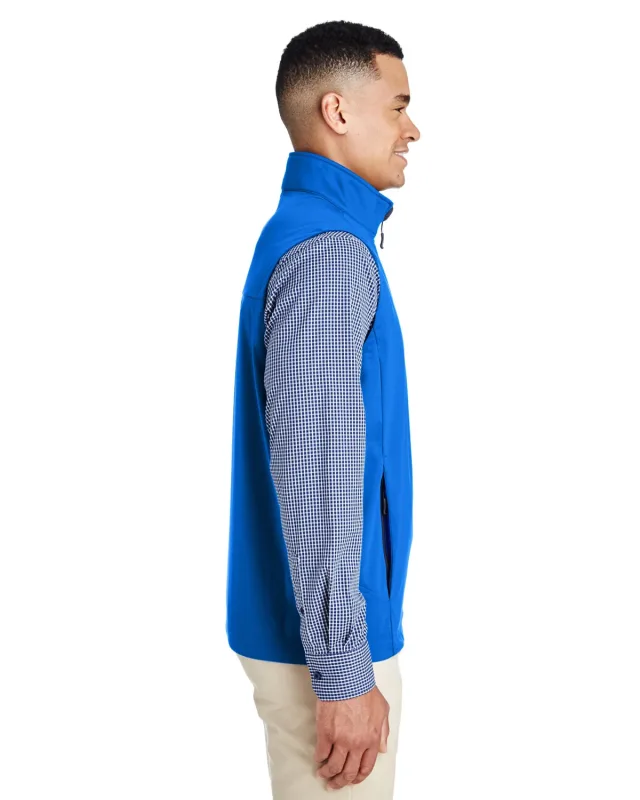 CORE365 Men's Techno Lite Three-Layer Knit Tech-Shell Quarter-Zip Vest — view 4