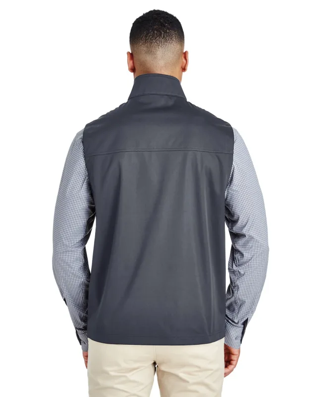 CORE365 Men's Techno Lite Three-Layer Knit Tech-Shell Quarter-Zip Vest — view 5