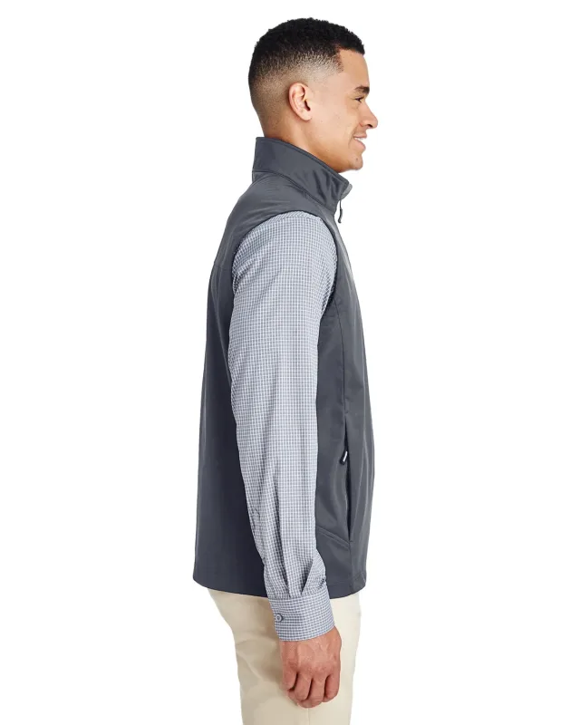 CORE365 Men's Techno Lite Three-Layer Knit Tech-Shell Quarter-Zip Vest — view 8
