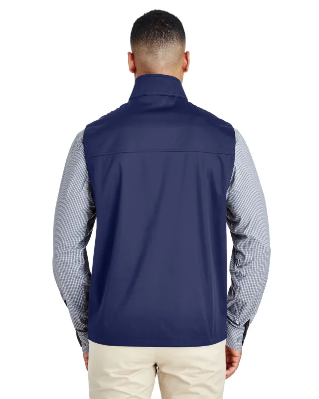 CORE365 Men's Techno Lite Three-Layer Knit Tech-Shell Quarter-Zip Vest — view 9