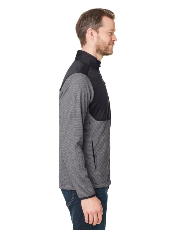 CORE365 Men's Venture Heathered Stripe Hybrid Jacket — view 10