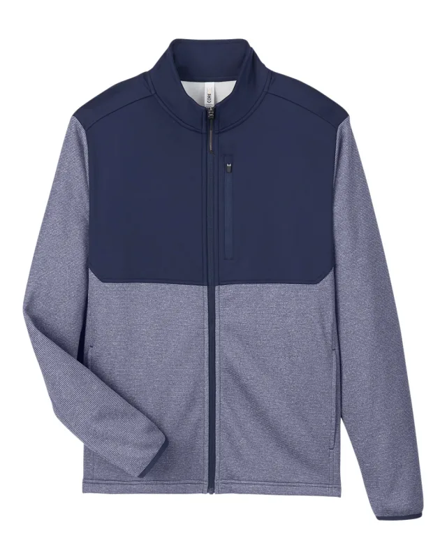 CORE365 Men's Venture Heathered Stripe Hybrid Jacket — view 13