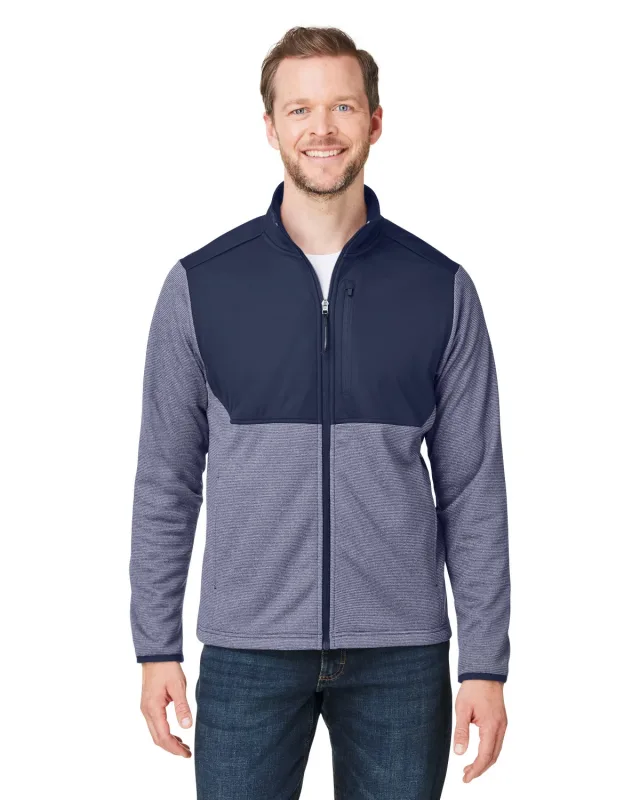 CORE365 Men's Venture Heathered Stripe Hybrid Jacket — view 14