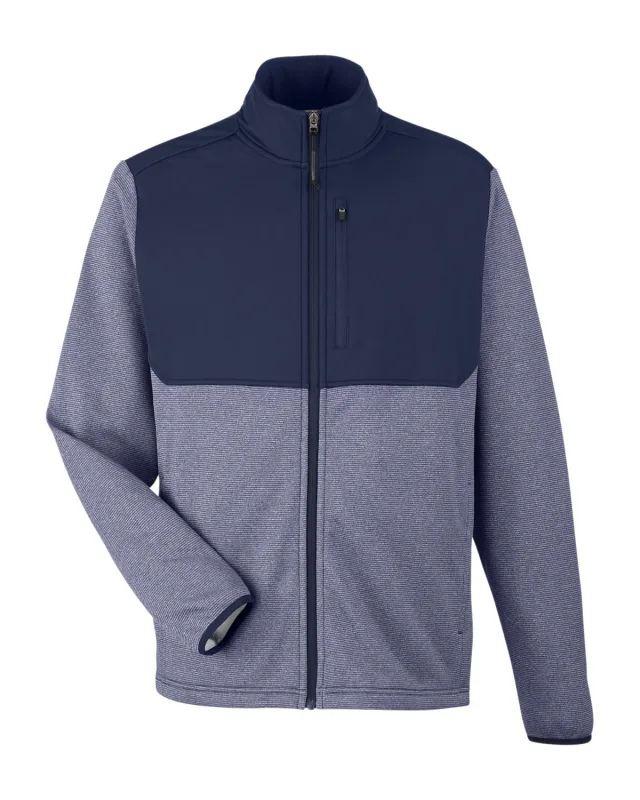CORE365 Men's Venture Heathered Stripe Hybrid Jacket — view 18