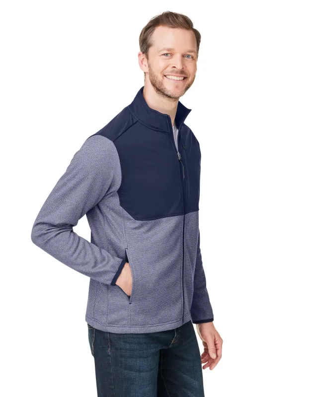 CORE365 Men's Venture Heathered Stripe Hybrid Jacket — view 19