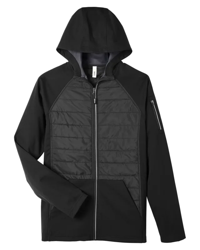 CORE365 Unisex Techno Lite Hybrid Hooded Jacket — view 13