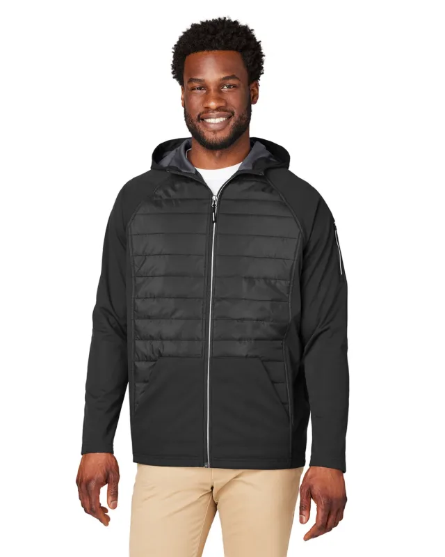 CORE365 Unisex Techno Lite Hybrid Hooded Jacket — view 14