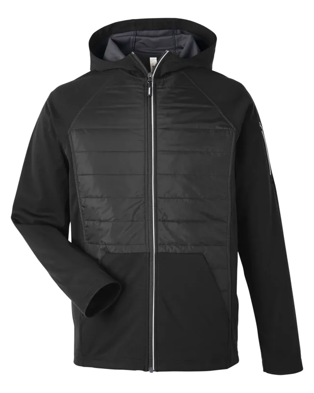 CORE365 Unisex Techno Lite Hybrid Hooded Jacket — view 18