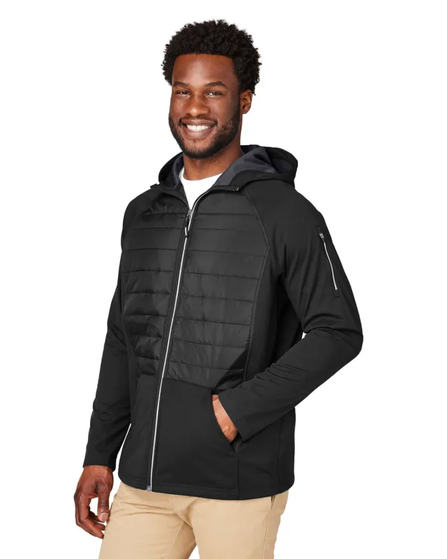 CORE365 Unisex Techno Lite Hybrid Hooded Jacket — view 19