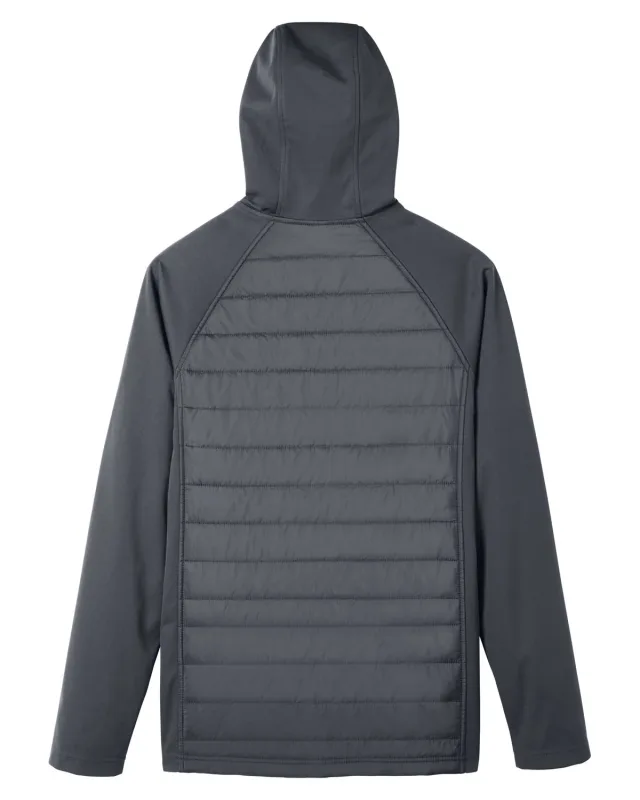CORE365 Unisex Techno Lite Hybrid Hooded Jacket — view 2