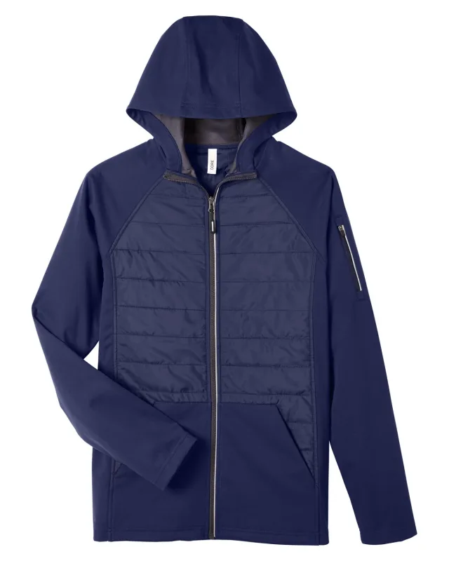 CORE365 Unisex Techno Lite Hybrid Hooded Jacket — view 23