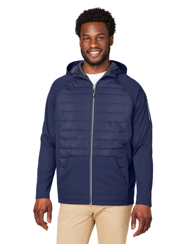 CORE365 Unisex Techno Lite Hybrid Hooded Jacket — view 24