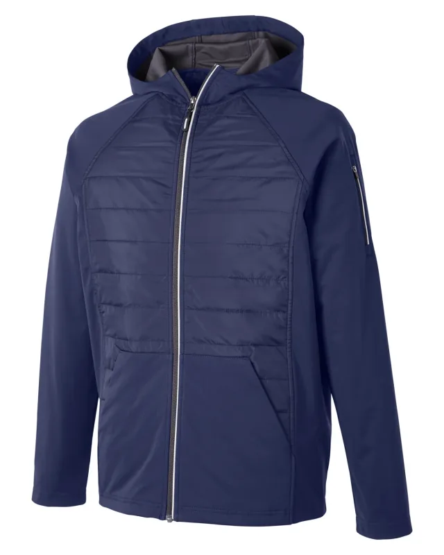 CORE365 Unisex Techno Lite Hybrid Hooded Jacket — view 26