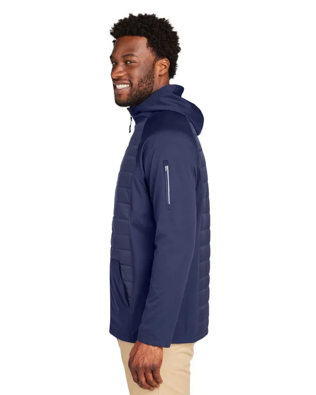 CORE365 Unisex Techno Lite Hybrid Hooded Jacket — view 30