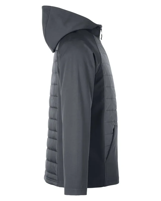 CORE365 Unisex Techno Lite Hybrid Hooded Jacket — view 7
