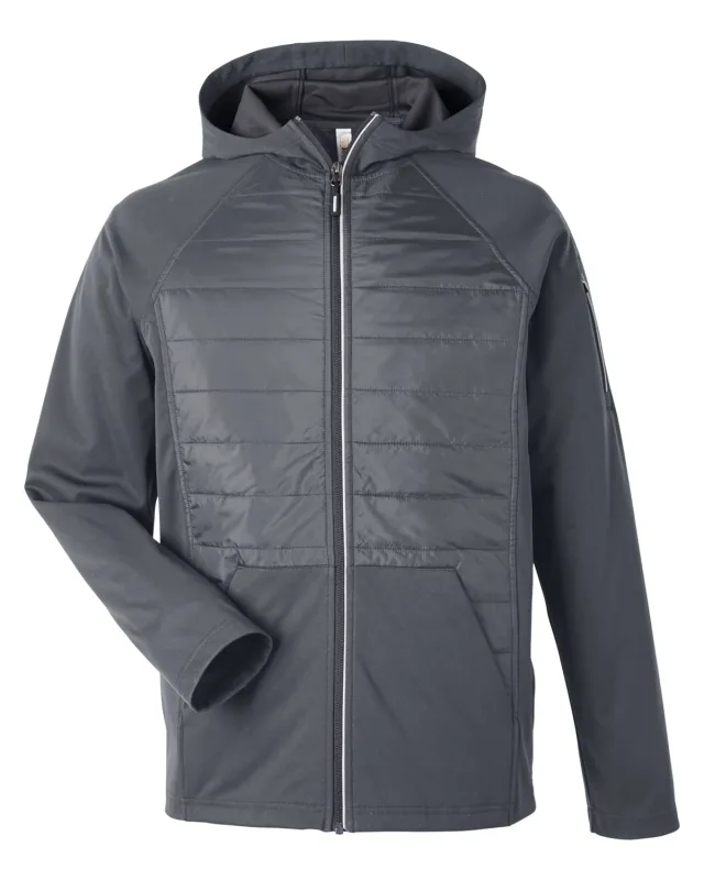 CORE365 Unisex Techno Lite Hybrid Hooded Jacket — view 8