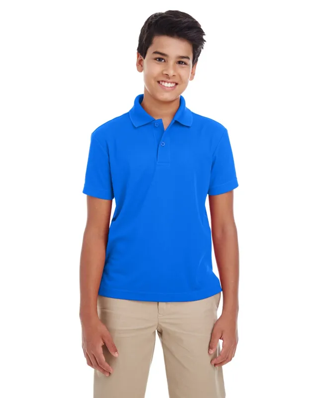 CORE365 Youth Origin Performance Piqué Polo — view 4