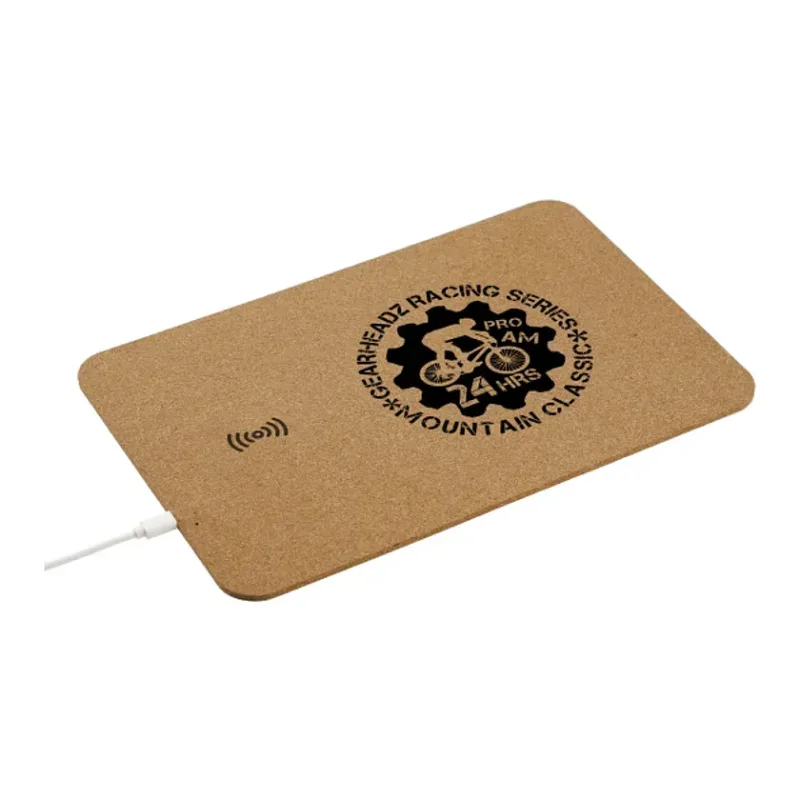 Custom Cork Wireless Charging Mouse Pad — view 7