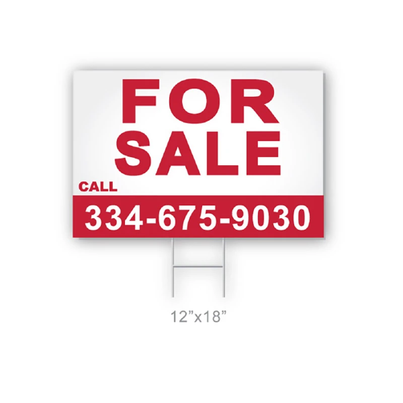 Coroplast Yard Sign- 12" x 18" - 1 Sided