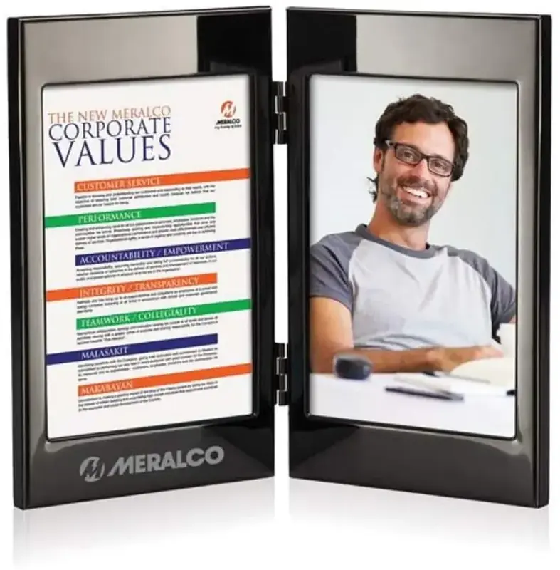 Custom Hinged Double Photo Frame for Promotion