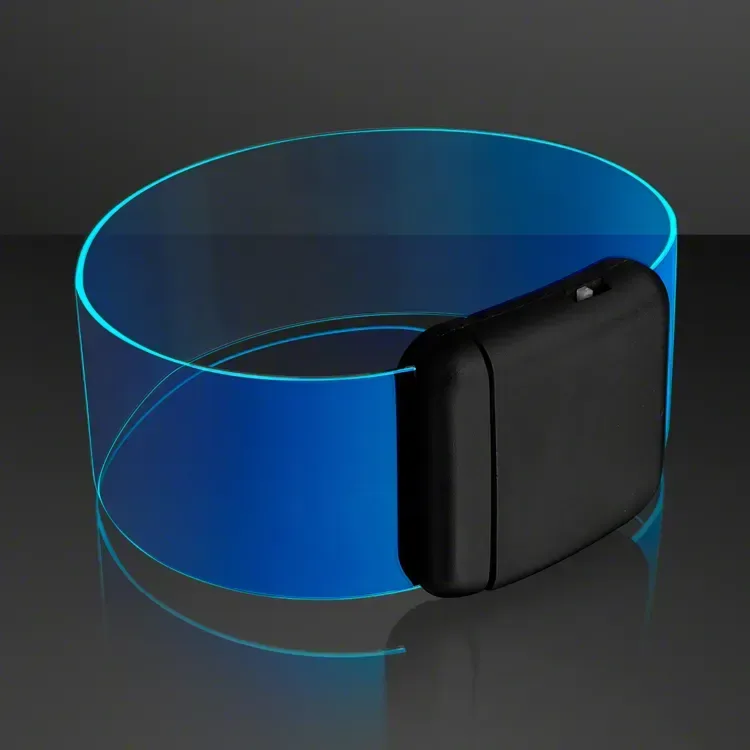 Cosmic Blue LED Magnetic Clasp Bracelets — view 2
