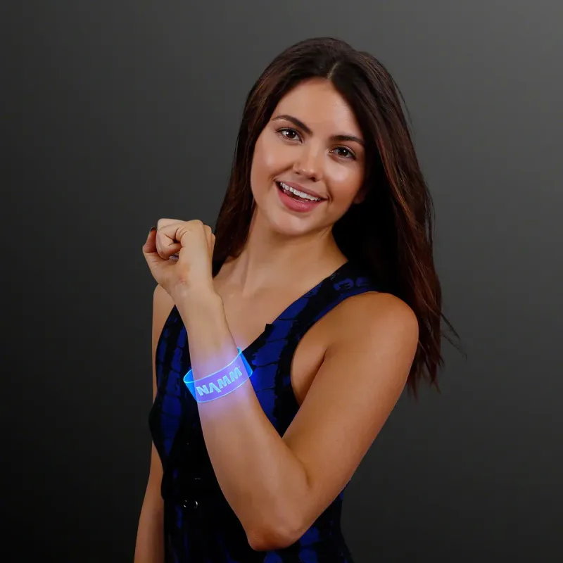 Cosmic Blue LED Magnetic Clasp Bracelets — view 5