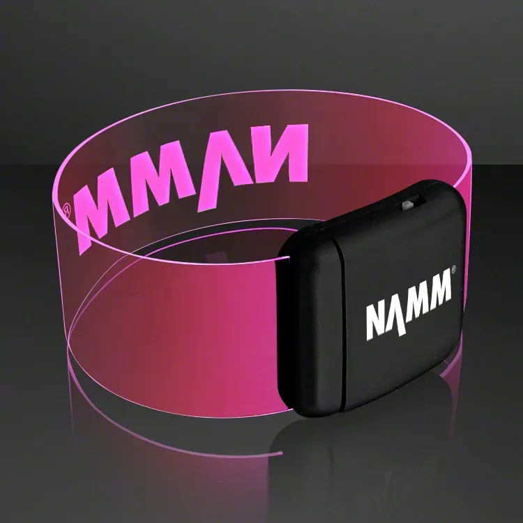 Cosmic Pink LED Magnetic Clasp Bracelets