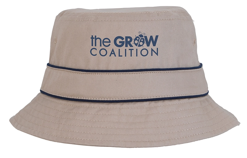 Custom Cotton Bucket Hat with Trim