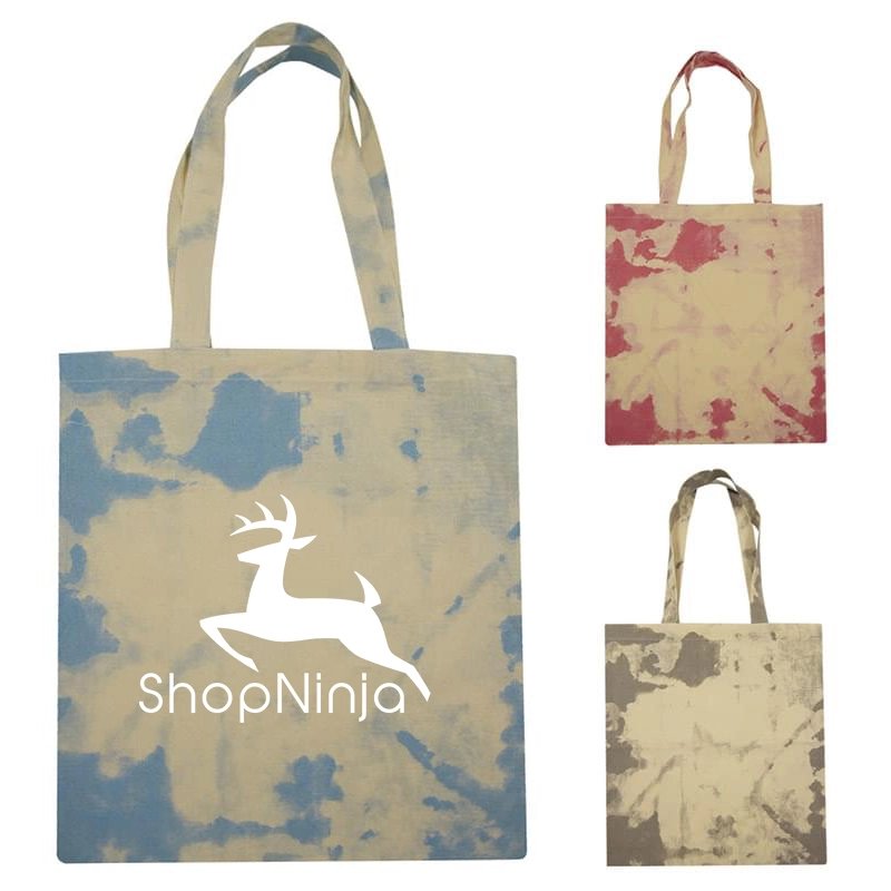 Cotton Candy Tie-Dye Tote Bag – 130 GSM Cotton with 24" Handles
