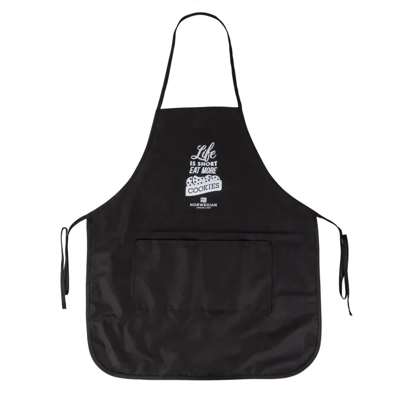 Cotton Twill Apron With Long Round Bottom — view 2