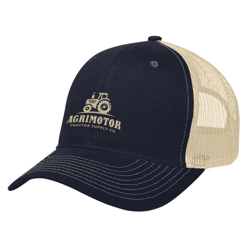 Custom Printed Cotton Twill Mesh Back Cap — view 11