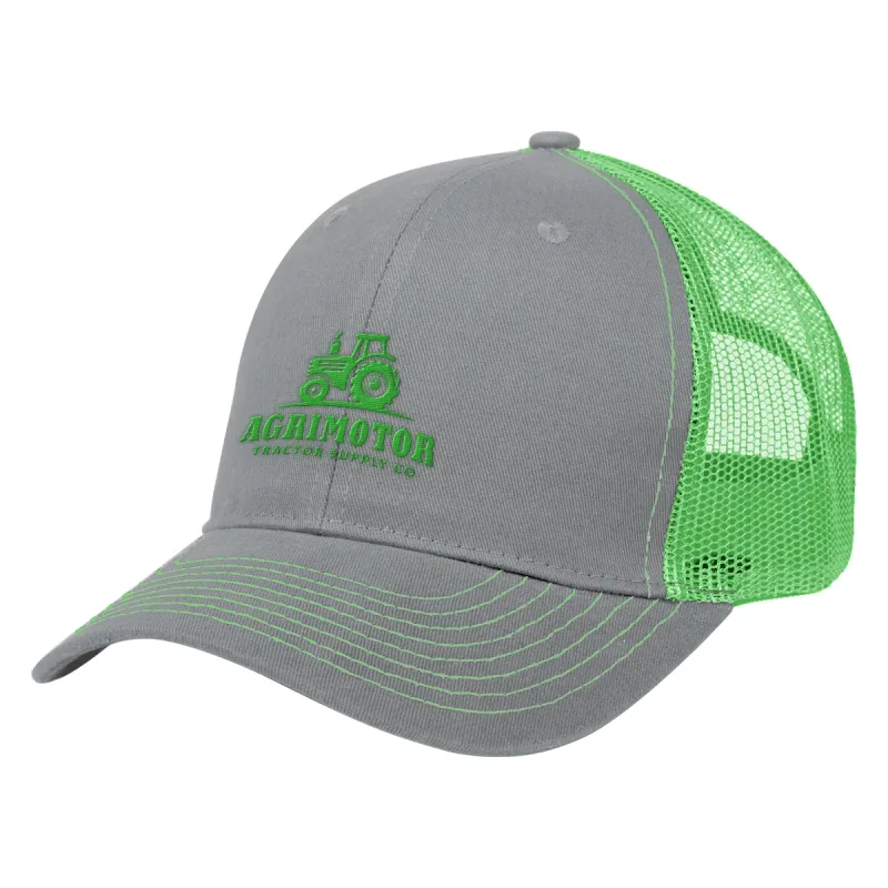 Custom Printed Cotton Twill Mesh Back Cap — view 4