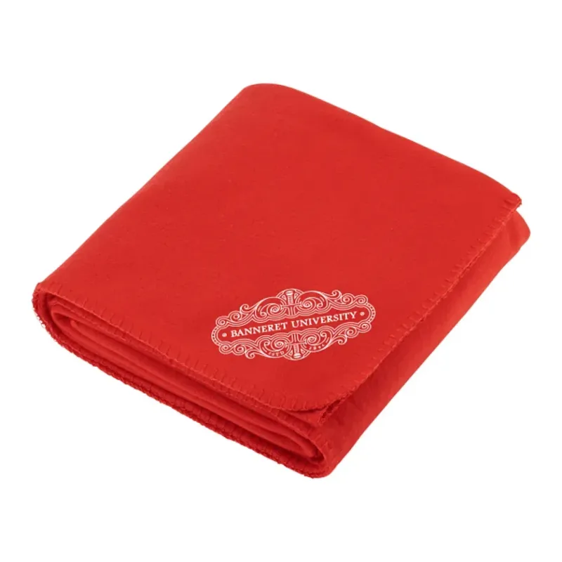 Personalized Cozy Fleece Blanket - 50" x 60" Unfolded — view 9